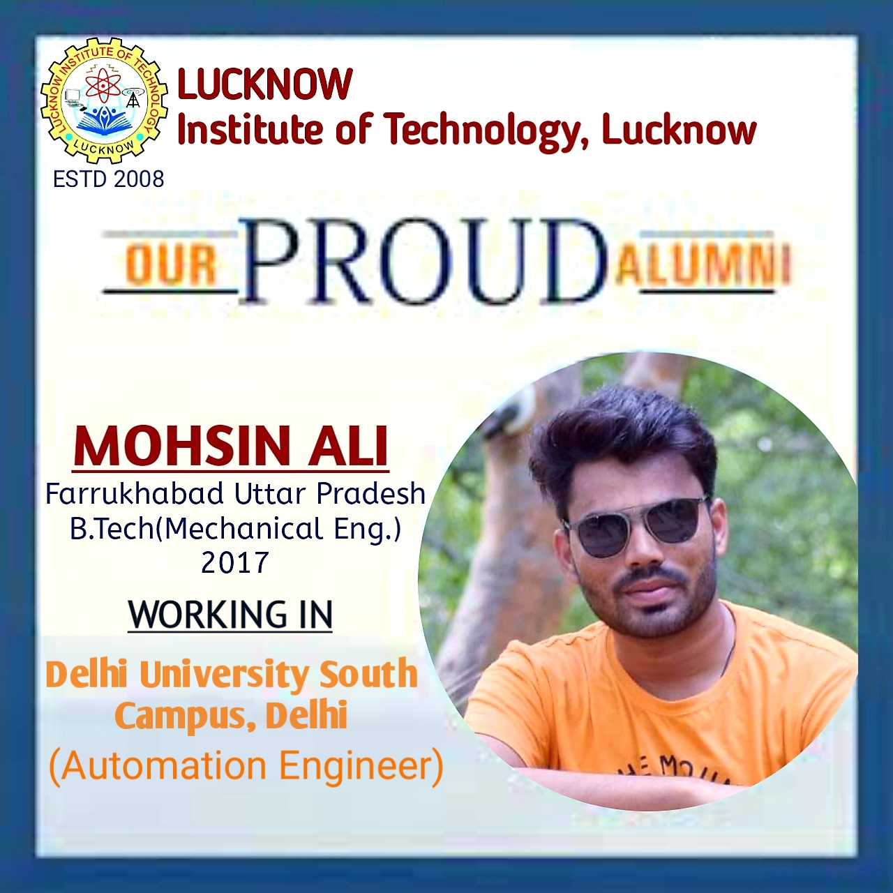 MOHSIN ALI – Lucknow Institute Of Technology